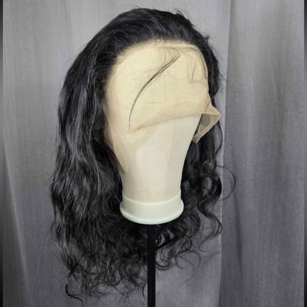 Natural Black 28" Body Wave Wig Human Hair 13x4 HD Lace Frontal 180% Density